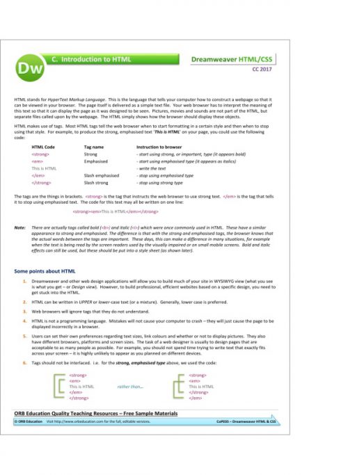 Dreamweaver CC 2017 HTML CSS - Image 2