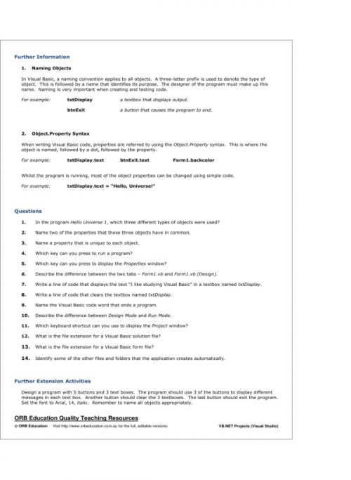 VB.NET Projects 1-3 (Visual Studio) - Image 9