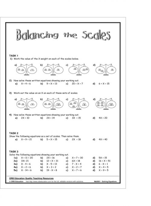 Solving Equations