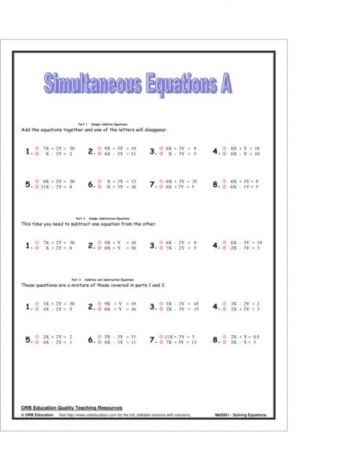 Solving Equations - Image 3