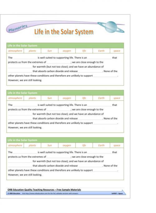 Space (Yrs 7-8 Science Grab Bags) - Image 3