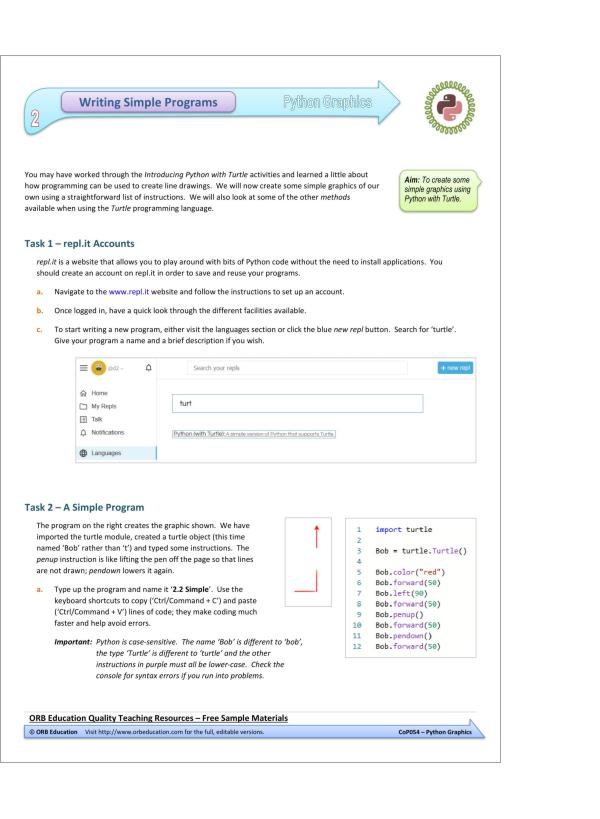 Python Graphics β ORB Education Australia