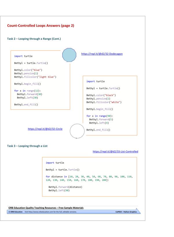 Python Graphics β ORB Education Australia