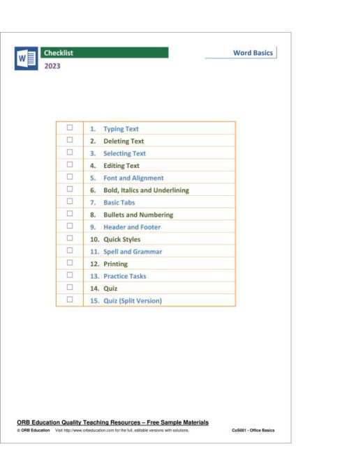 MS Office Basics 2023 - Image 14