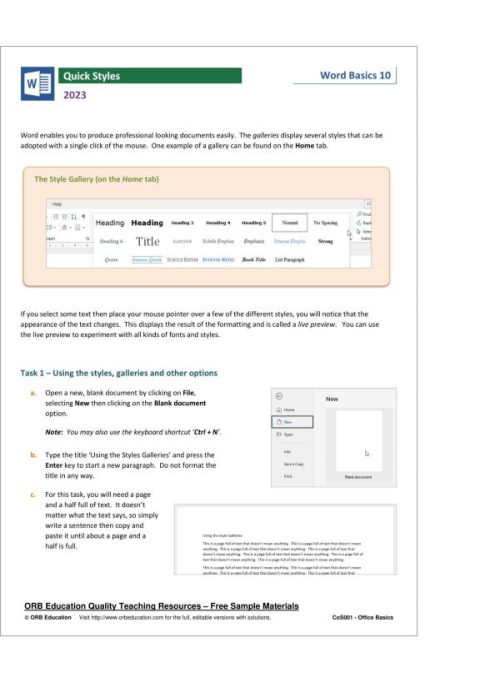 MS Office Basics 2023 - Image 17