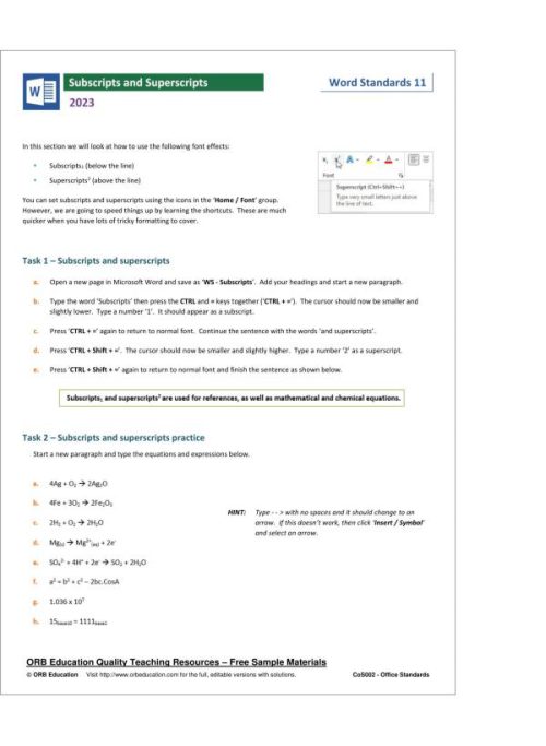 MS Office Standards 2023 - Image 18