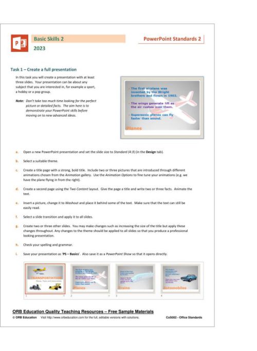 MS Office Standards 2023 - Image 22