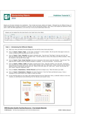 Publisher Tutorial 365