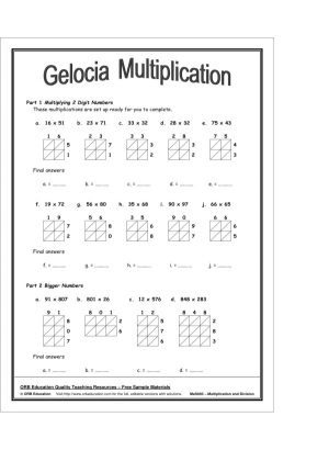 Multiplication and Division