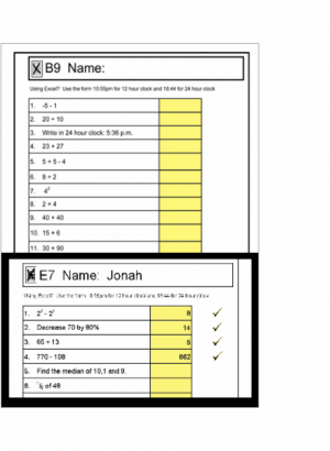 QuickTests and Quick Algebra