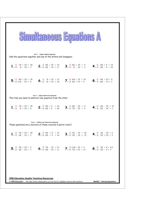 Solving Equations - Image 3