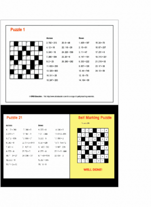 Crossnumbers A & B