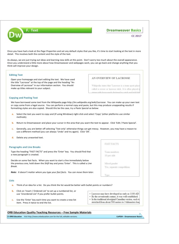 Dreamweaver CC 2017 Basics - Image 3