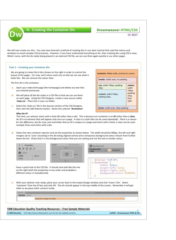 Dreamweaver CC 2017 HTML CSS - Image 4