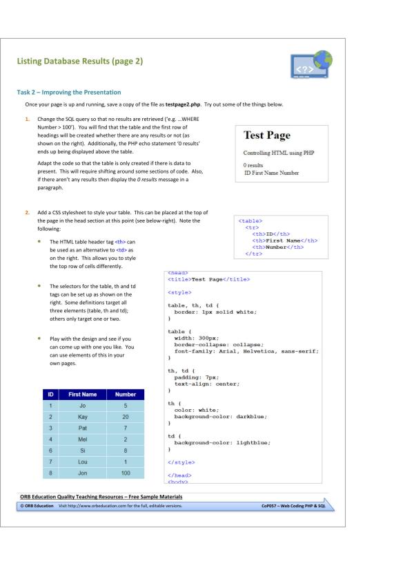 Web Coding - PHP & SQL - Image 8