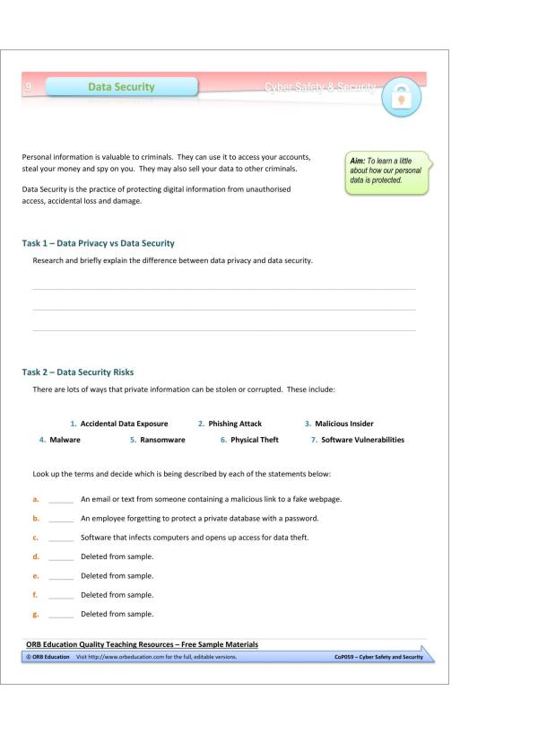 Cyber Safety and Security 2024 (Yrs 7-8) - Image 6