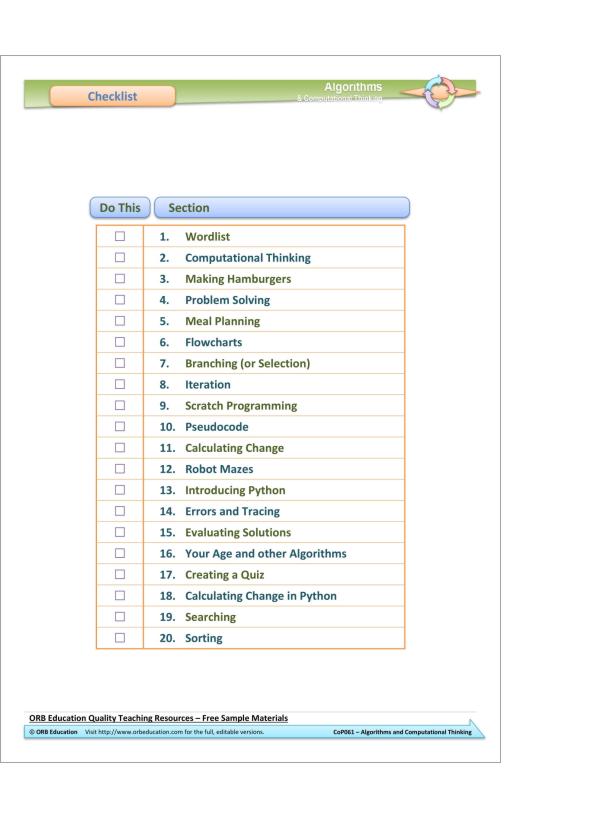Algorithms and Computational Thinking 2024 (Yrs 7-8) - Image 2