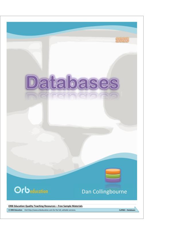 Databases 2025 (Yrs 7-8)
