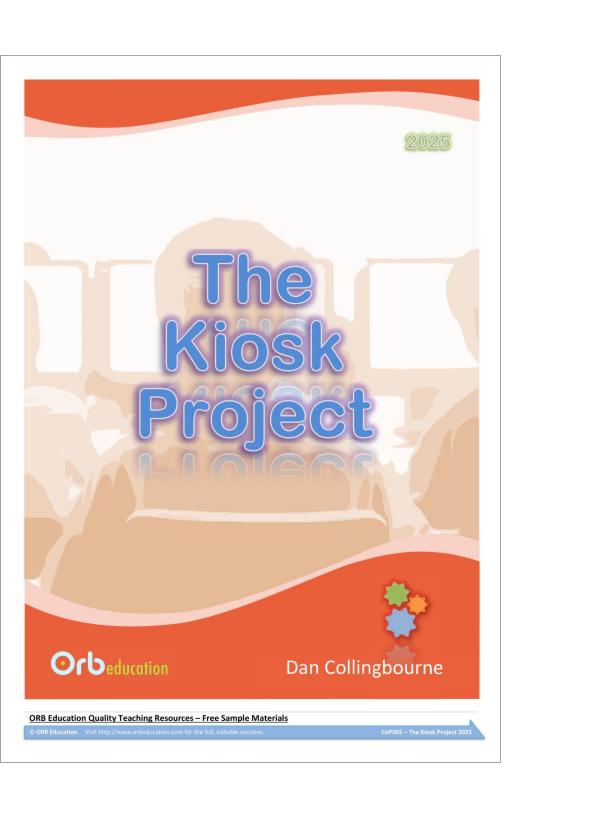 The Interactive Kiosk Project (Yrs 7-8) 2025