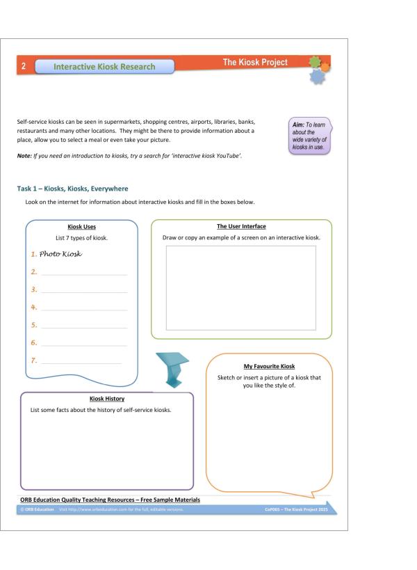 The Interactive Kiosk Project (Yrs 7-8) 2025 - Image 7