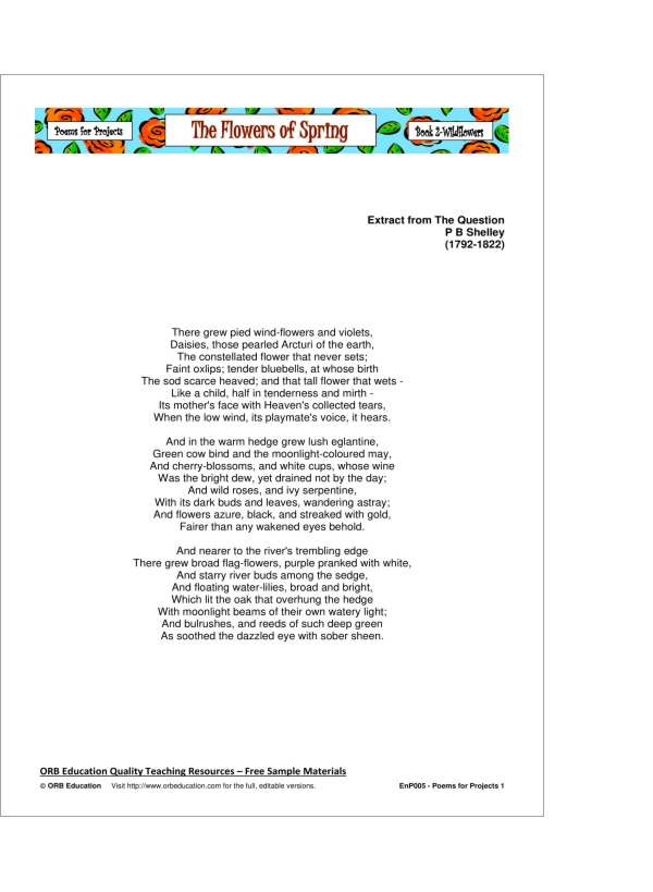 Poems for Projects 1