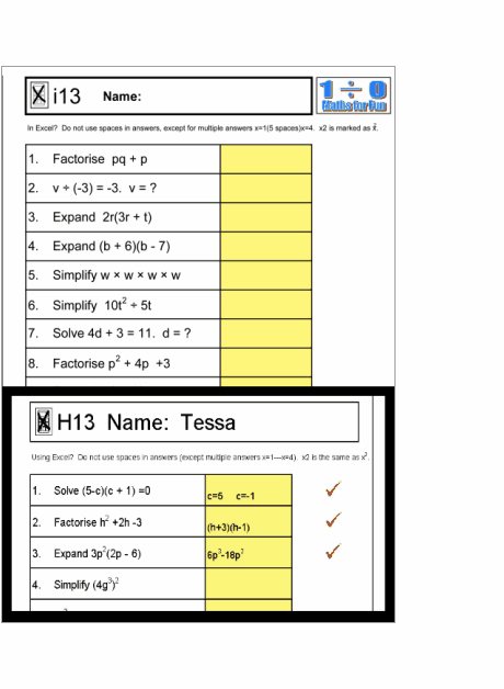 QuickTests and Quick Algebra - Image 2