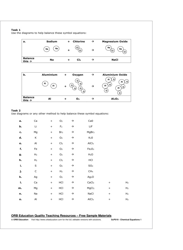 Chemical Equations 1 - Image 2