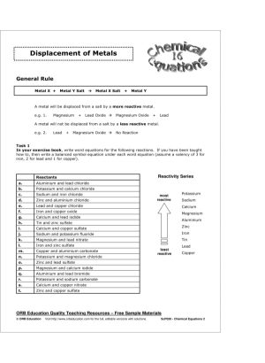 Chemical Equations 2
