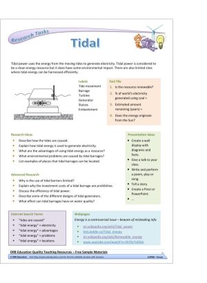 Energy Resources (Yrs 7-8 Science Grab Bags)