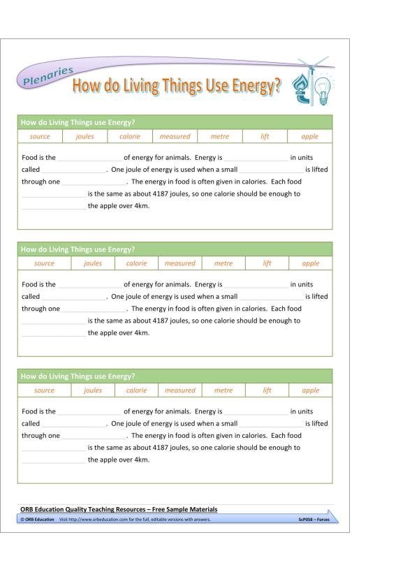 Energy Resources (Yrs 7-8 Science Grab Bags) - Image 4